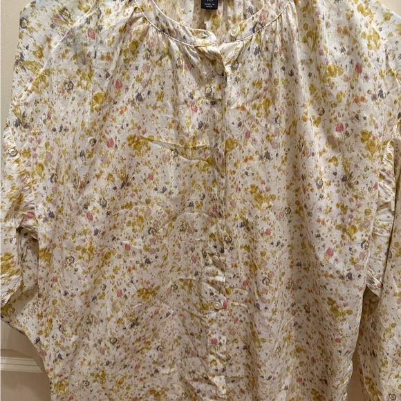 J. Crew Tops - J. Crew Contemporary Multicolor Floral Blouse